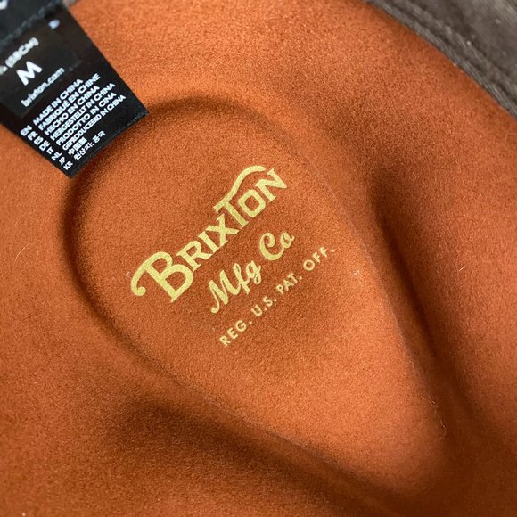 Brixton Rust Fedora Hat - Picture 10 of 12